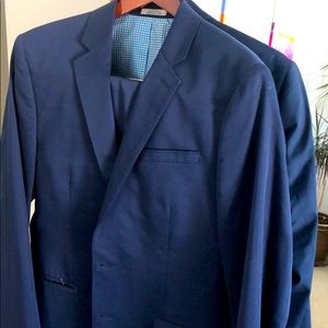 Express Cobalt Blue Men’s fitted suit